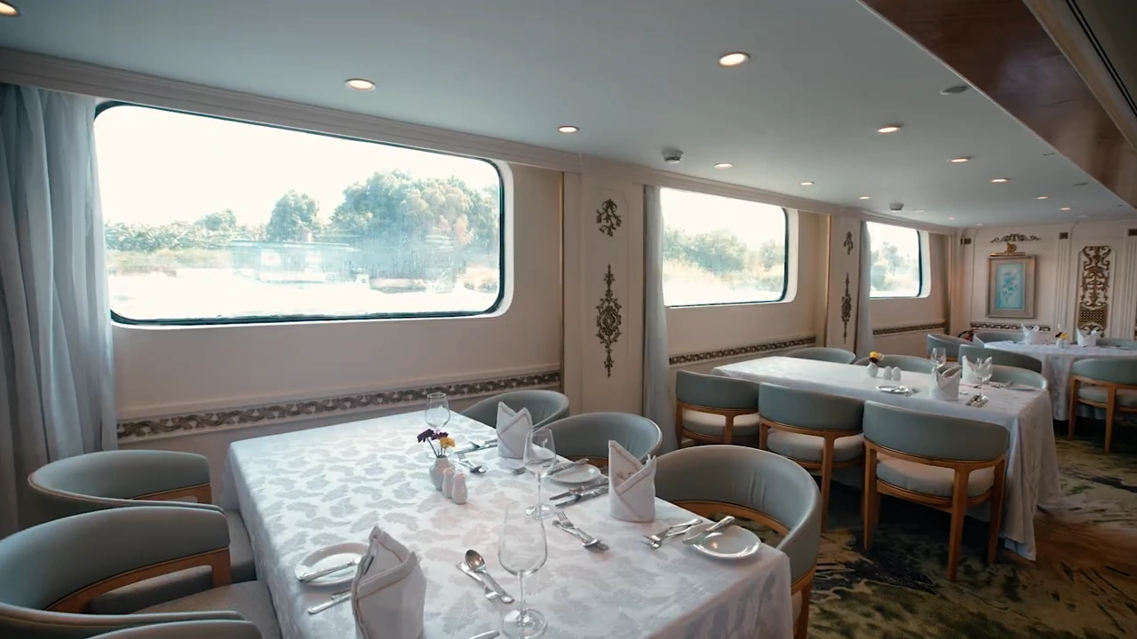 Restaurant aboard the Sonesta St. George I Nile Cruise Ship Nile cruise